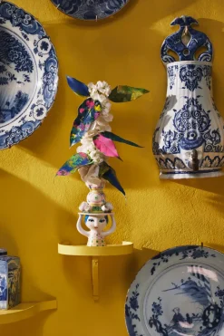 Bjørn Wiinblad Lady with hat candle holder H16 cm, Pink Clearance