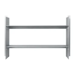 Ferm Living Lager wall shelf 26x77 cm, Aluminium Silver-coloured Sale