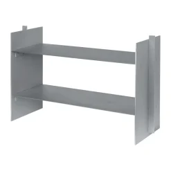 Ferm Living Lager wall shelf 26x77 cm, Aluminium Silver-coloured Sale