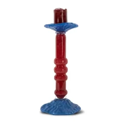 Byon Lara candle holder L 32 cm, Wine Red