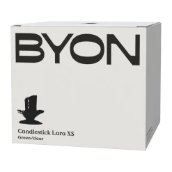 Byon Lara candle holder XS 9 cm, Green-clear GreenTransparent Sale