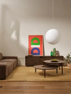 Design House Stockholm Layer sideboard, Dark oak, 180x51 cm Brown