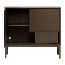 Design House Stockholm Layer sideboard, Dark oak, 120x110, with legs Brown New
