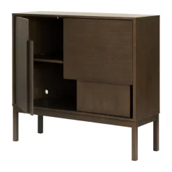 Design House Stockholm Layer sideboard, Dark oak, 120x110, with legs Brown New