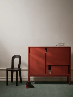 Design House Stockholm Layer sideboard, , 120x110, with legs Red Best