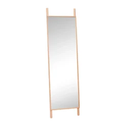 Hübsch Lean floor mirror, Oak Beige