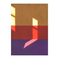 Paper Collective Les Vacances 02 poster, 50x70 cm YellowPurple Clearance