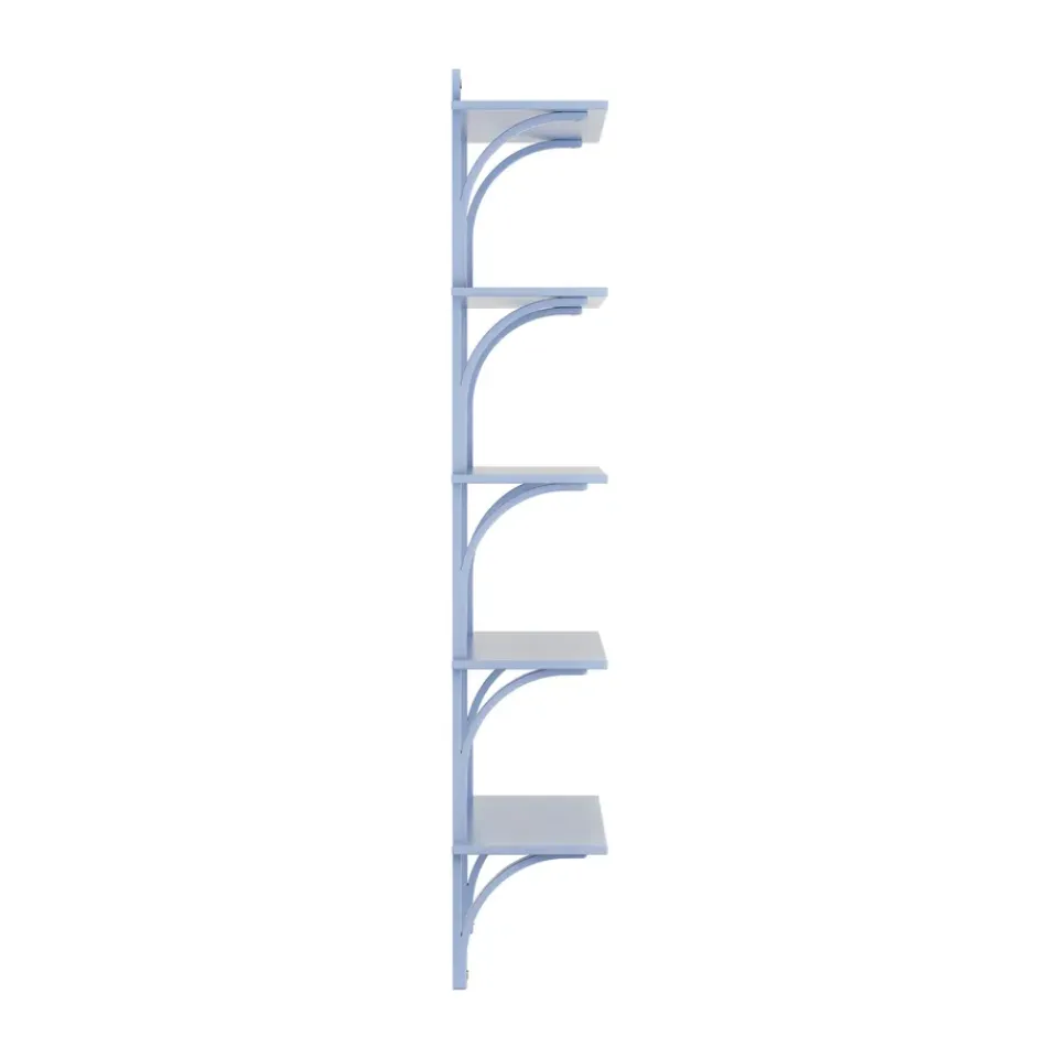 Swedese Levi shelf 5 shelves, ILKE -brass, 90 cm Blue Online