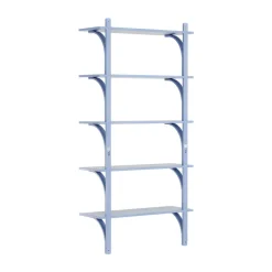 Swedese Levi shelf 5 shelves, ILKE -brass, 90 cm Blue Online