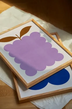Paper Collective Lilac Berry poster, 30x40 cm PurpleBrownWhite Hot