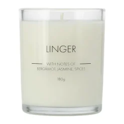 Scandi Essentials Linger scented candle, 180 g White Outlet