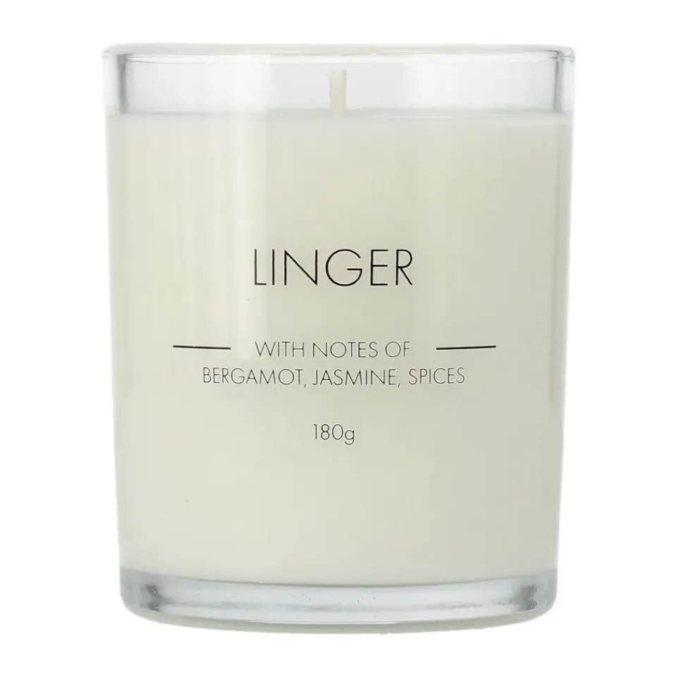 Scandi Essentials Linger scented candle, 180 g White Outlet