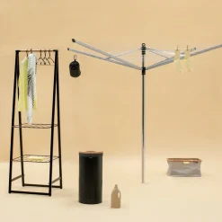 Brabantia Linn clothes stand small, Black Hot