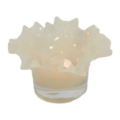 Olsson & Jensen Loa tealight holder 14 cm, Vanilla White Outlet