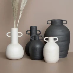 DBKD Long vase 30 cm, Black Best