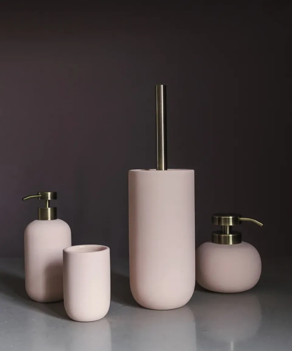 Mette Ditmer Lotus ceramic toilet brush, Powder rose Pink Outlet
