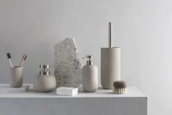 Mette Ditmer Lotus ceramic toilet brush, Sand Beige Clearance