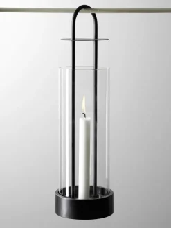 Design House Stockholm Lotus hurricane lantern, Black Best