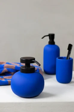 Mette Ditmer Lotus soap dispenser, Cobalt Blue Clearance