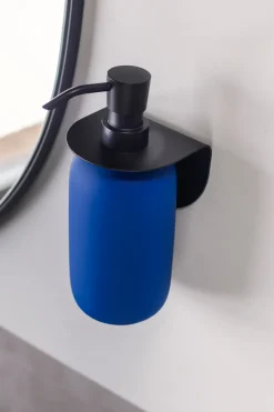 Mette Ditmer Lotus soap dispenser high, Cobalt Blue Hot