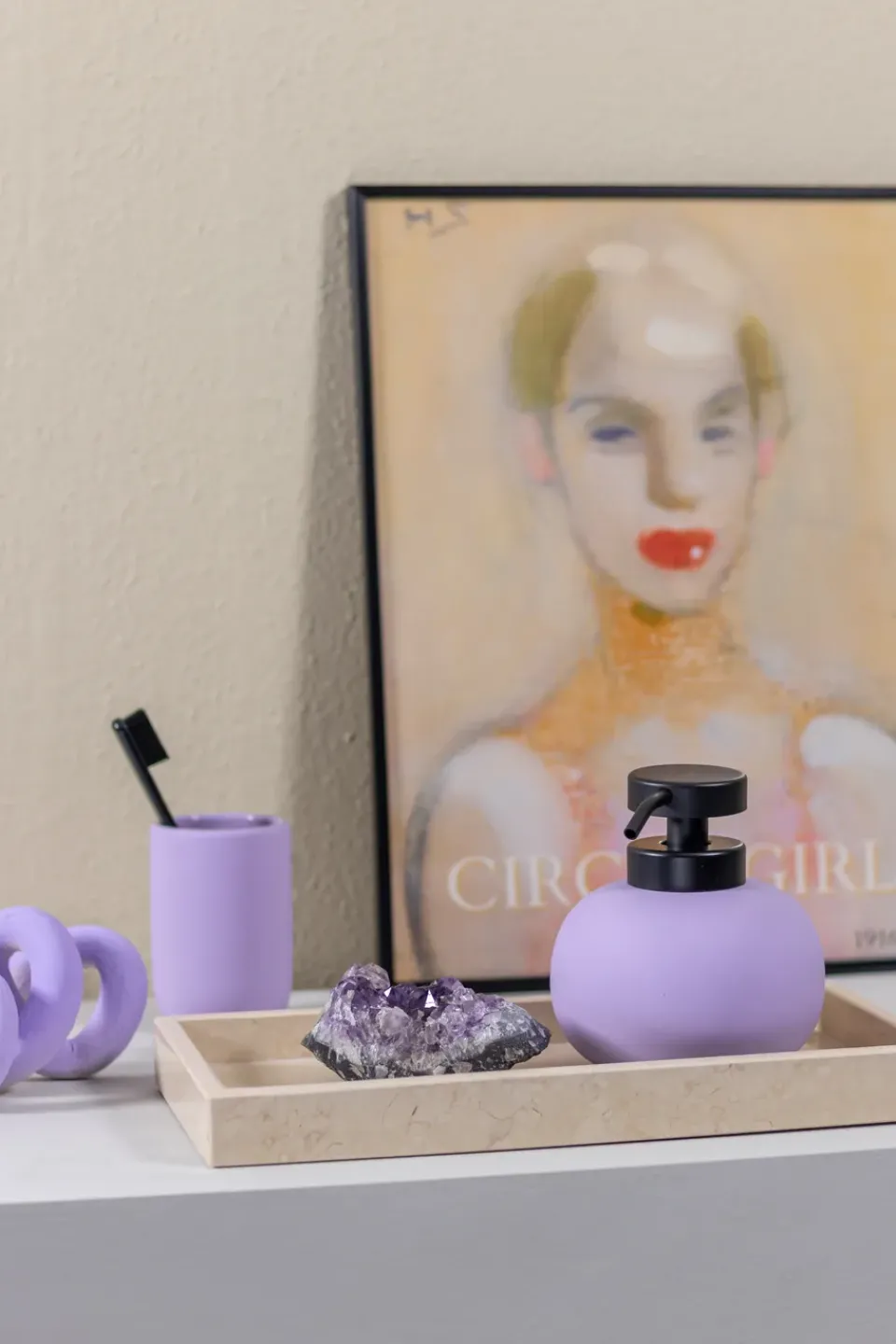Mette Ditmer Lotus soap dispenser, Light lilac Purple Online