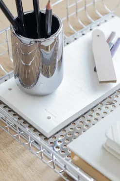 Mette Ditmer Lotus tooth brush holder, Chrome Silver-coloured Discount