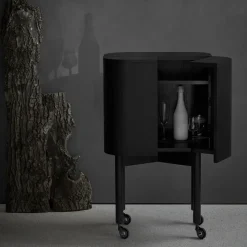 Northern Loud bar cabinet on wheels, Black Online