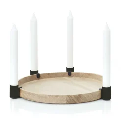 Applicata Luna maxi candle sticks, oak- Black New