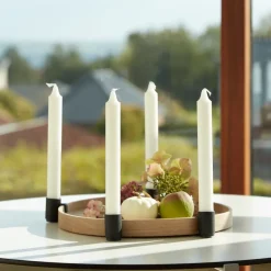 Applicata Luna maxi candle sticks, oak- Black New