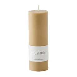 Tell Me More Luna scented candle, Honey, Ø5x15 cm Yellow Hot