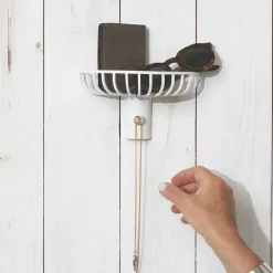 KLONG Lunett objects hat rack with hook, White Sale