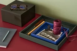 Mojoo Lux lacquered decorative tray 19x19x3,5 cm, Ultramarine Blue Clearance