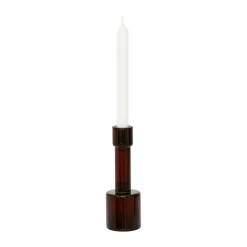URBAN NATURE CULTURE Lyla B candle holder 19 cm, Brown Clearance