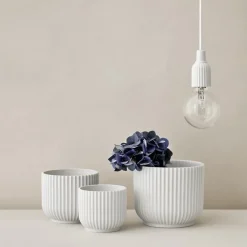 Lyngby Porcelæn Lyngby flower pot , Ø14,5 cm White Hot