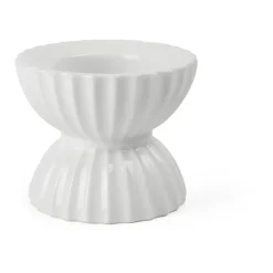 Lyngby Porcelæn Lyngby Tura tealight holder Ø8 cm, White Outlet