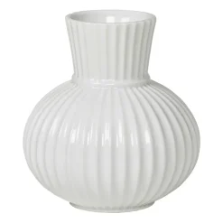 Lyngby Porcelæn Lyngby Tura vase , 14.5 cm White Hot