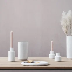 Lyngby Porcelæn Lyngby vase candle holder , 7 cm White New