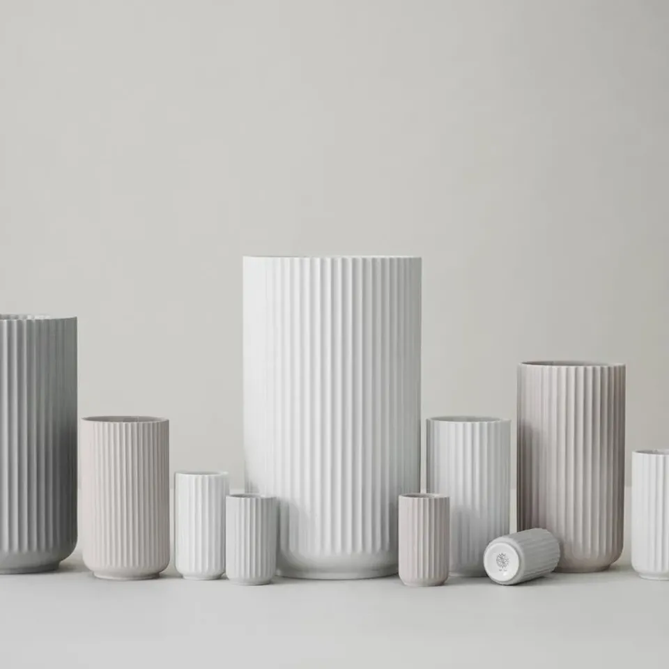 Lyngby Porcelæn Lyngby vase , 10 cm White