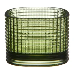 Orrefors Magica candle holder super circle 5 cm, Green