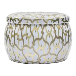 Voluspa Maison Blanc Mini Tin scented 25 hours, Suede Blanc BeigeGold-colouredWhite Online