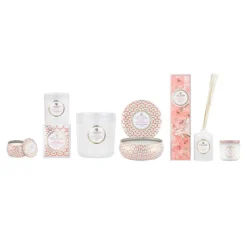 Voluspa Maison Blanc Mini Tin scented 25 hours, Saijo Persimmon Gold-colouredPinkWhite Outlet