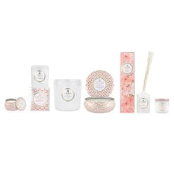 Voluspa Maison Blanc 3-wick Tin scented 40 hours, Saijo Persimmon Gold-colouredPinkWhite Outlet