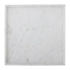 Bloomingville Majsa decorative tray 35x35 cm, marble White Hot