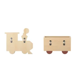 Bloomingville Mallen shelf 3 pieces, Train BrownMulti Best