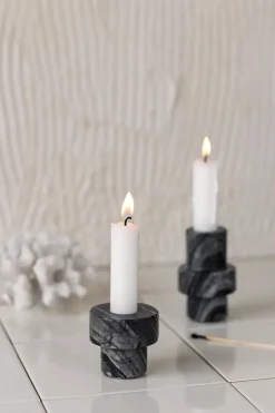 Mette Ditmer Marble candle holder 5 cm, Grey Best
