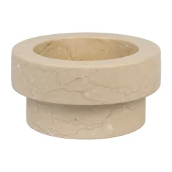 Mette Ditmer Marble candle holder for block candle 5 cm, Sand Beige Outlet