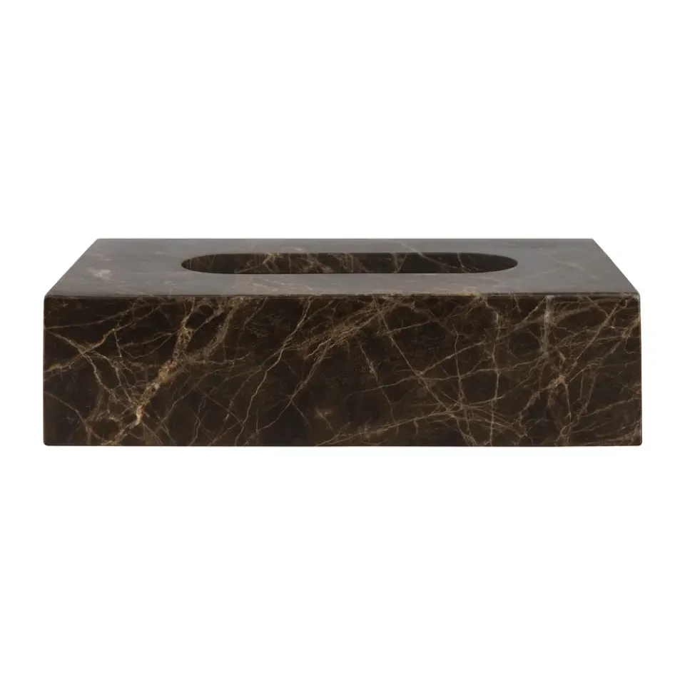 Mette Ditmer Marble tissue box 14x25.5 cm, Brown Online