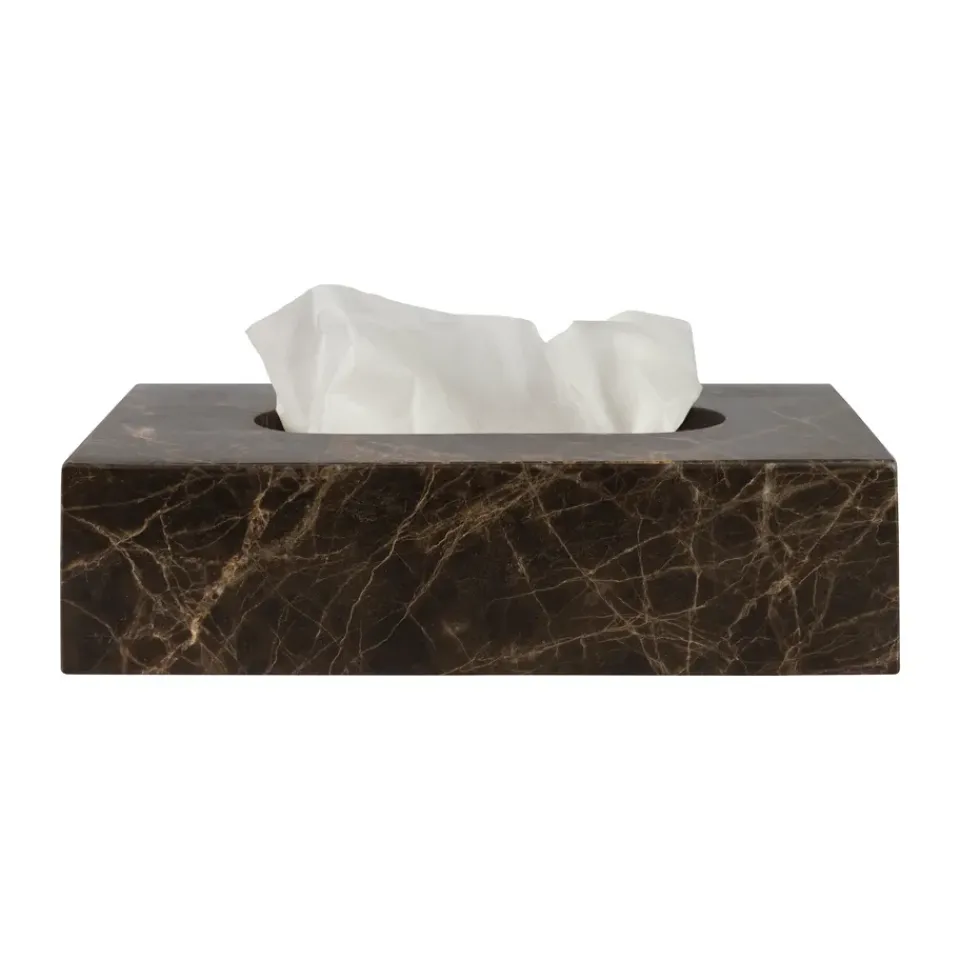 Mette Ditmer Marble tissue box 14x25.5 cm, Brown Online