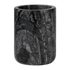 Mette Ditmer Marble toothbrush holder 10 cm, Black-Grey BlackGrey