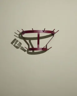 Massproductions Marcel clothes hanger wall-mounted, Wine Red Best